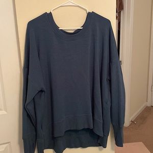 Athleta 2x Teal Blue sweatshirt